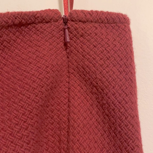 Y2K Fuschia Wool Dress Skirt - Picture 5 of 6